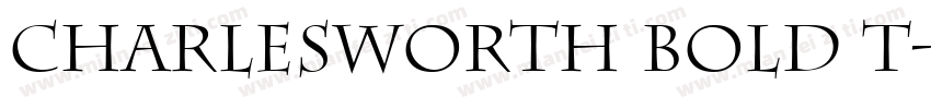 Charlesworth Bold T字体转换